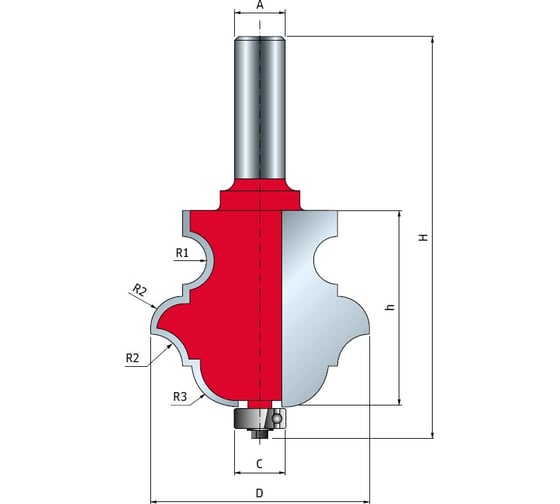 Фреза мультипрофильная (54.7x49 мм; хвостовик 12 мм) FREUD PRO 99-PK112 1