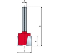 Фреза пазовая (19х12.5 мм; хвостовик 8 мм) FREUD PRO 16-10408