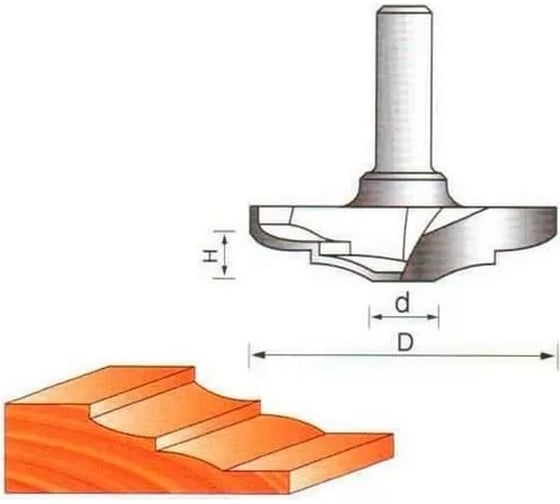 Фреза фигирейная вертикальная СТФ-2404 60х9х12 мм Strong стф-24040060