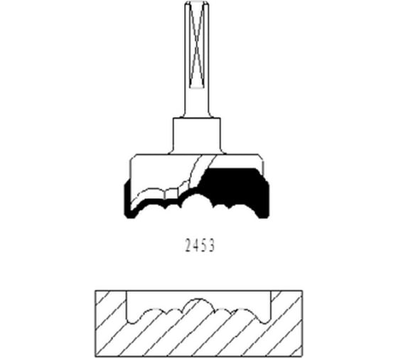 Фреза СТФ-2453 50х17.2х8 мм Strong стф-24530050