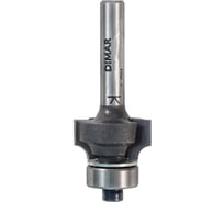 Фреза фаска радиусная R4 (20.7x9.5х53 мм; подшипник; хвостовик 8 мм) Dimar 1090055