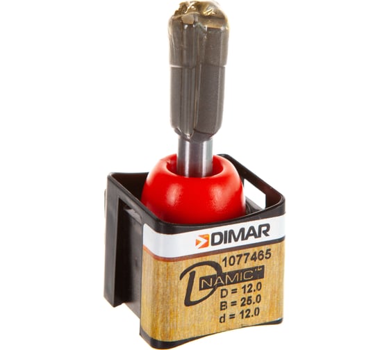Фреза пазовая врезная (12x25х57 мм; Z2+1; хвостовик 8 мм) Dimar 1077465 1