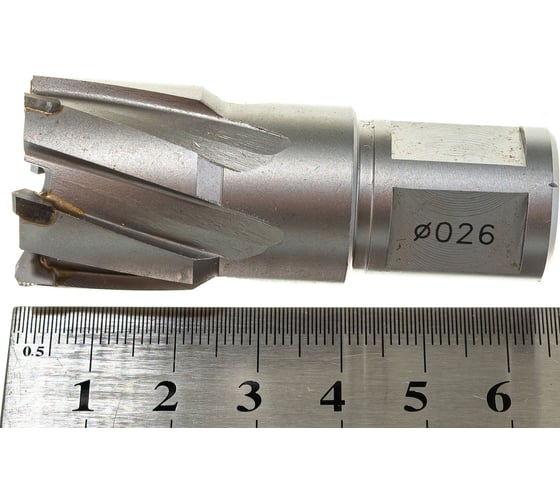 Сверло по металлу корончатое Weldon 19 мм HM (26х35х60 мм) D.BOR 477260102D