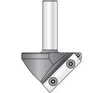 Фреза V паз сменные ножи (38.4x19х76.5 мм; Z1; 90 гр; хвостовик 12 мм) Dimar 1053619