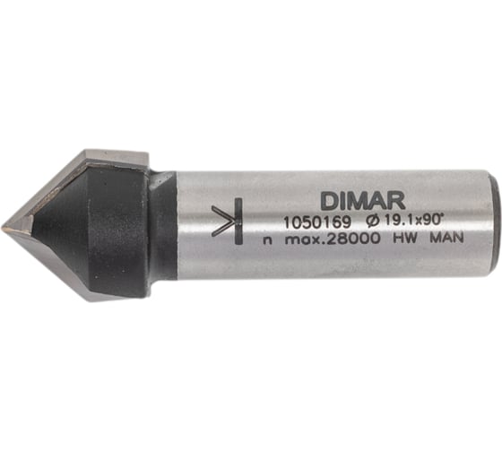 Фреза V паз (19.1x16х54 мм; 90 гр; хвостовик 12 мм) Dimar 1050169 1