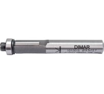 Фреза обгонная (9.5x12.7х59 мм; Z2; хвостовик 8 мм) Dimar 1010015