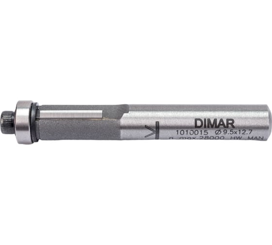 Фреза обгонная (9.5x12.7х59 мм; Z2; хвостовик 8 мм) Dimar 1010015 1