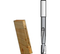 Фреза спиральная паз под замок (18х25х170 мм; Z2; хвостовик 12 мм) WPW DT18002
