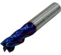 Фреза концевая ц/х монолитная т/с 12x30x75 мм, z=4, с покрытием nACo-blue TORNERI Т018579