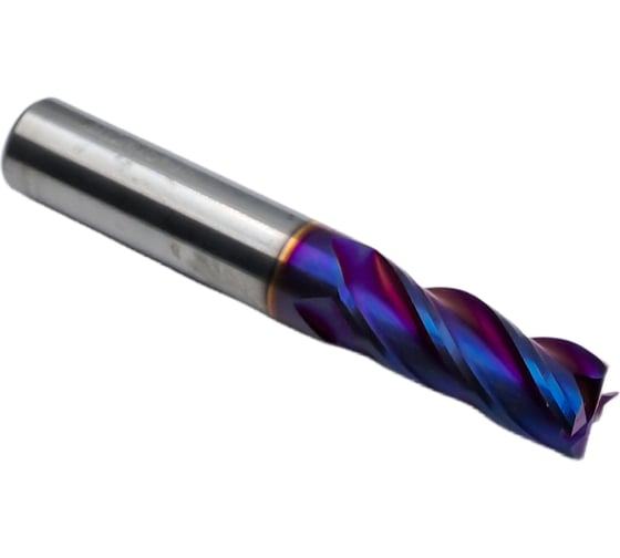 Фреза концевая ц/х монолитная т/с 12x30x75 мм, z=4, с покрытием nACo-blue TORNERI Т018579 1