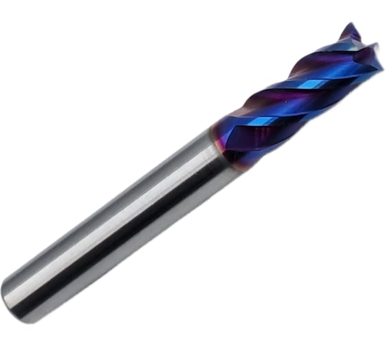 Фреза концевая ц/х монолитная т/c 6x15x50 мм, z=4, с покрытием nACo-blue TORNERI Т018576 1