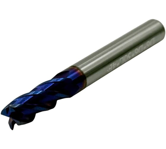 Фреза концевая ц/х монолитная т/c 6x15x50 мм, z=4, с покрытием nACo-blue TORNERI Т018576 1