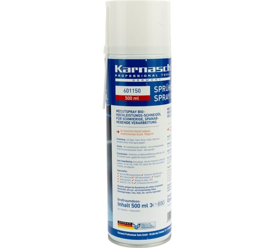 Спрей смазочно-охлаждающий Mecut Spray 500 мл Karnasch 60.1150