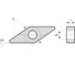 Пластина твердосплавная токарная VNMG160404-FX CP15 Debever Machining Solutions VNMG160404FXCP15 1