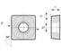 Пластина твердосплавная токарная SCHX120404-NFC N10 Debever Machining Solutions SCHX120404NFCN10 1