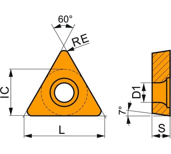 Пластина твердосплавная токарная TCMW110204 CK10 Debever Machining Solutions TCMW110204CK10 1