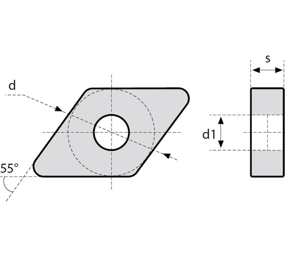 Пластина твердосплавная токарная DNMG150404R-PF CR40 Debever Machining Solutions DNMG150404RPFCR40 1