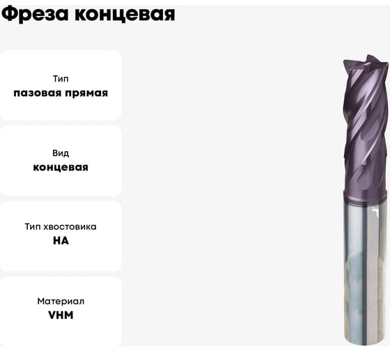 Фреза концевая Super Line (18 мм; DIN6527L; твердый сплав; тип N; FIRE; Z4) Guhring 5532 18,000