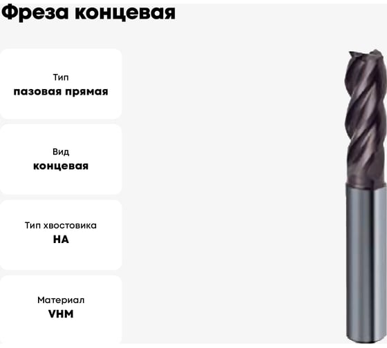 Фреза концевая Super Line RF100VA (16 мм; Z=4; f=0.5; тип N; HA; твердый сплав; TiAlN-nanoA) Guhring 5653 16,000