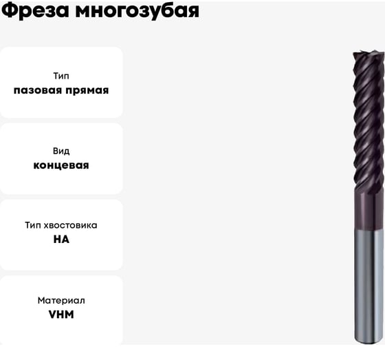 Фреза многозубая Super Line GH100U (12 мм; твердый сплав; тип NH; FIRE) Guhring 5729 12,000