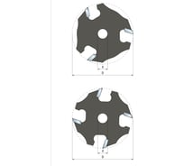 Фреза 50.8х3.97х8 мм, Z3, HM Freud 56-10908