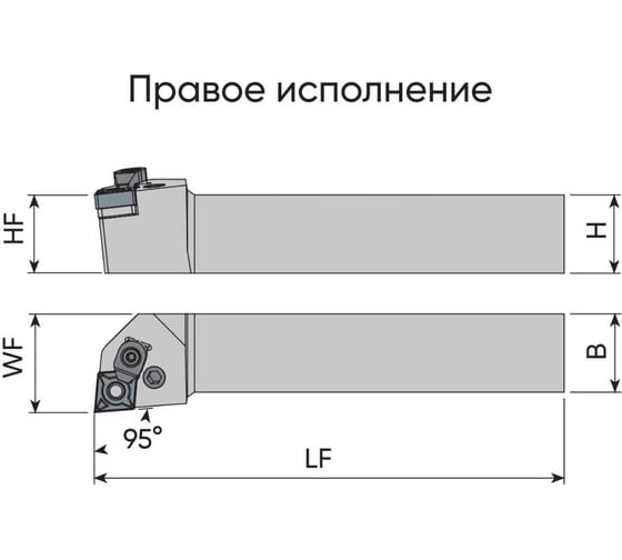 Державка PCLNR 2525 M12C microbor 50000909