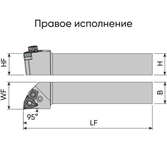 Державка PWLNR 2525 M08C microbor 50001068