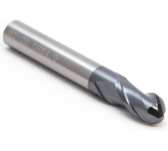 Фреза концевая твердосплавная 8 мм, Z2 DAKSTOOLS HT-2B-D8 R4.0 1