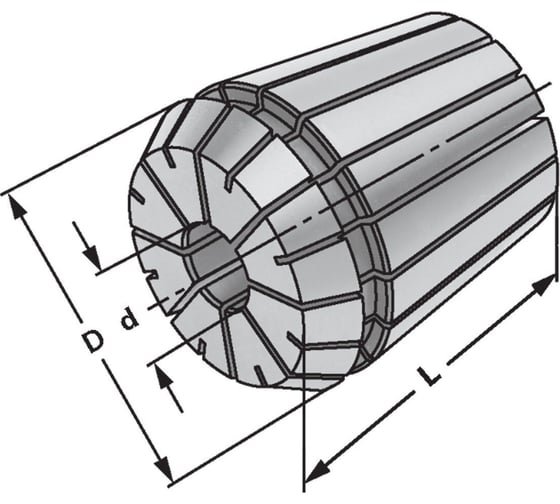 Цанга RNG7 ER20 12-11 Debever Machining Solutions DB-P-RNG7.12