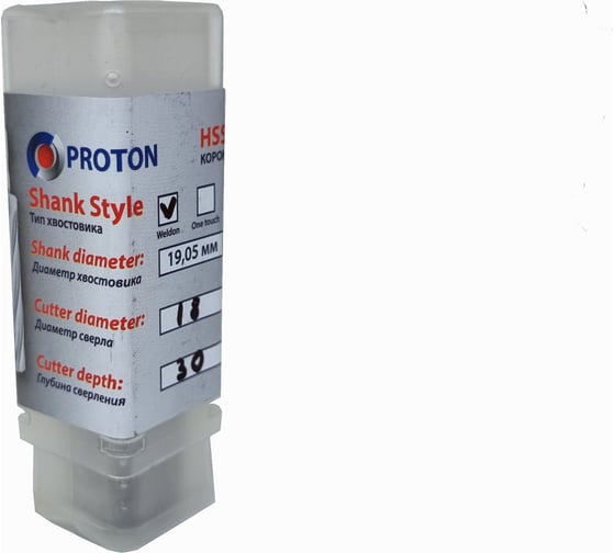 Сверло корончатое PROTON d34мм (h=30) HSS УТ000000399