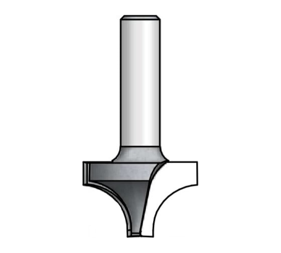 Фреза радиусная врезная (R 6.3 мм, 51 мм, хвостовик 12 мм) WPW RV06002 1