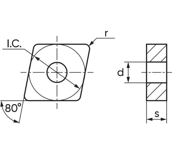 Пластина режущая CNMA120412 MK7215 10 шт microbor 11000023-10