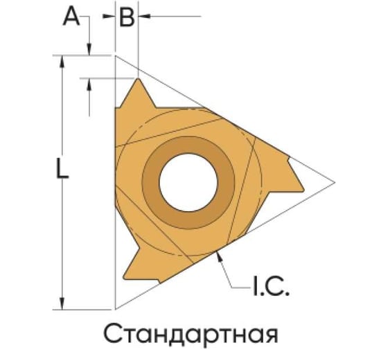 Пластина режущая 16IR 3.0ISO MK910 10 шт microbor 30000182-10