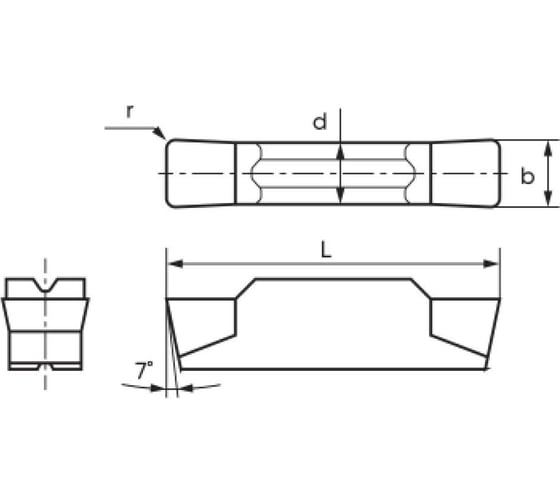 Отрезная пластина MGMN300-M MK371 10 шт microbor 40000020-10