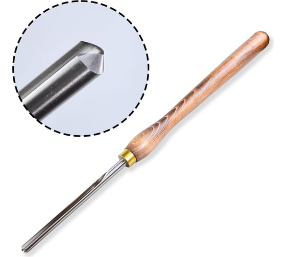 Резец токарный Bowl Gouge "Masterflute" 13 мм, рукоять 430 мм GROWN TOOLS М00005020