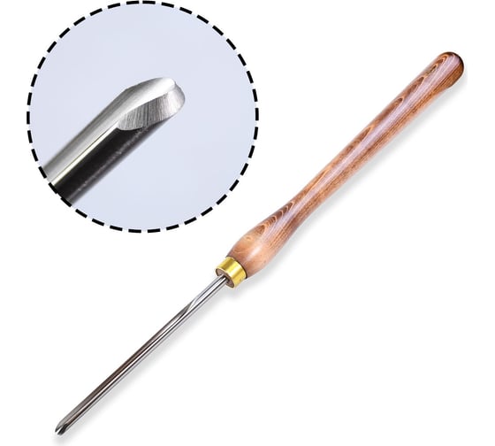 Резец токарный Bowl Gouge "Ellsworth" 10 мм, рукоять 430 мм GROWN TOOLS М00006096