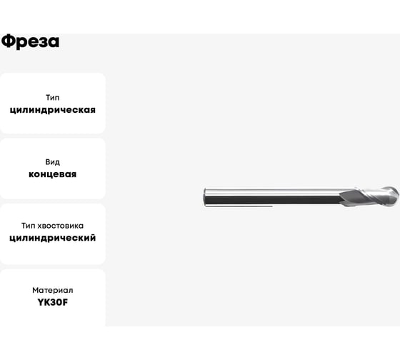 Фреза AL-2B-R4.0 YK30F ZCC-CT 00001207466