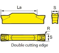 Пластина ZTFD0303-mm YB9320, 10 шт ZCC-CT 00001227885