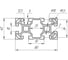 Профиль конструкционный 40x80, паз 10 мм Алтервиа A12408010X1500 5