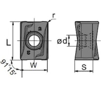 Пластина ANGX150608pnr-gm YB9320, 10 шт ZCC-CT 00001227996