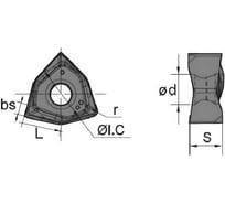 Пластина WNHU060408pnr-gm YBG205, 10 шт ZCC-CT 00001376897