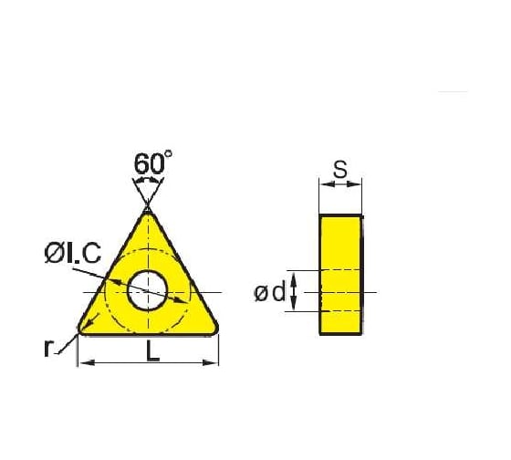 Пластина TNMG220412-dr YBC351, 10 шт ZCC-CT 00001216899 1