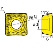 Пластина SPMX110408-xm YB6338, 10 шт ZCC-CT 00001763080