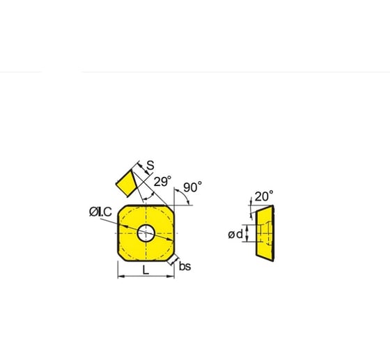 Пластина SEET12t3-cf YBD152, 10 шт ZCC-CT 00001215068 1