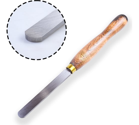 Резец токарный Scraper, Round Nose, 19 мм, рукоять - 216 мм GROWN TOOLS М00005026