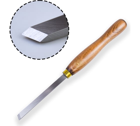 Резец токарный Skew Chisel, 19 мм, рукоять - 216 мм GROWN TOOLS М00016918