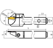 Державка QEBD2525L14 ZCC-CT 00001761656