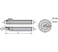 Державка QFKS2525L30-160H ZCC-CT 00001213756