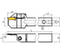Державка QEHD2525R22 ZCC-CT 00001213441
