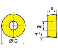 Пластина RCKT2006mo-dm YBC301, 10 шт ZCC-CT 00001213864